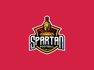 Spartan Football Logo branding design esport mascot flat football graphic design illustration logo logobadge mascot nfl esport mascot spartan sport nfl esport mascot
