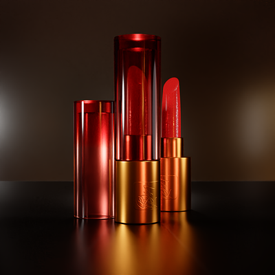 Lips tick 3d branding design product render render