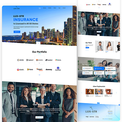 Insurance website design 2020 trend branding chirstmas clean clean ui creative design design graphic design homepage illustration landingpage modern t shirt design typography ui uiux webdesign