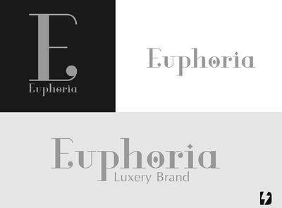 Euphoria Luxury Brand Logo branding design graphic design illustration logo typography