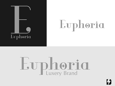 Euphoria Luxury Brand Logo branding design graphic design illustration logo typography