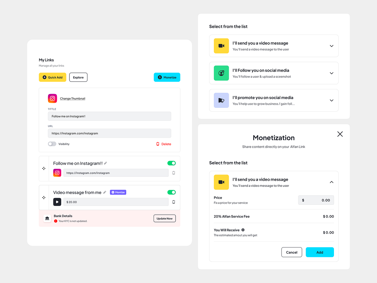 Browse thousands of Profile Popup images for design inspiration | Dribbble