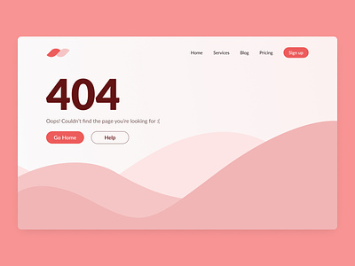 404 - Web page error 404 404 error dailyui dailyui 008 design error graphic design popular trendy ui ui design ux waves web design