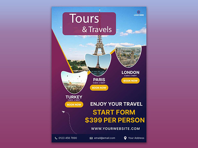 Travel And Tour Flyer Template adventure flyer holiday poster holiday travel tourism tourism poster tourism traveling tourist travel travel design travel offer travel poster travel sale travel template travel tourism traveling travelling poster trip trip flyer trip poster vacation flyer