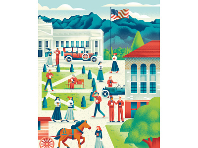 University of Utah Magazine daniele simonelli dsgn editorial illustration illustration past texture university usa vector