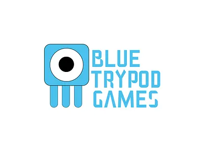 Bluetrypod Games branding design graphic design typography vector