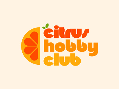 Citrus Hobby Club Logo branding design fruit illustration logo orange orlando sports