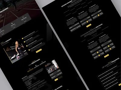 S Performance Recovery website branding dark design graphic design minimal ui ux web website