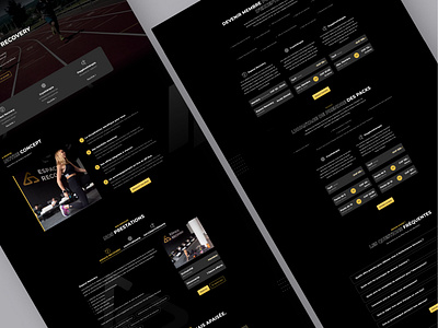 S Performance Recovery website branding dark design graphic design minimal ui ux web website