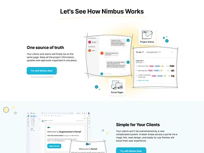 Landing page | Portal design dribble illustration ui ux webdesign