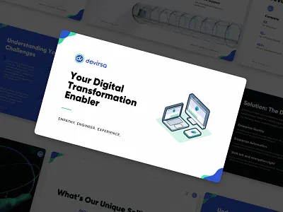 Devirsa Deck awesome business deck design minimal pitchdeck