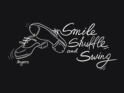 Logo for a dance studio branding clothes design graphic design illustration logo shoes