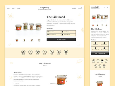 everyBuddy - Product Page cooks website