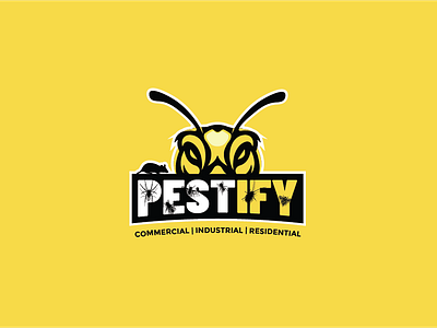 Logo branding graphic design illustration logo pest pest control logo