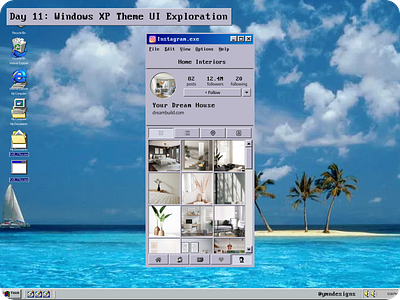 BuiLD 1.0 UI #011 - Windows XP Theme UI build dailyui design graphic design nostaligia ui windows xp