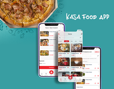 KASA FOOD APP UX/UI Design app branding design graphic design logo ui ux