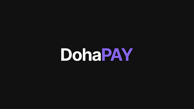 DohaPAY - Online Banking Mobile App app app design application bank banking design finance financial money transfer app ui ux