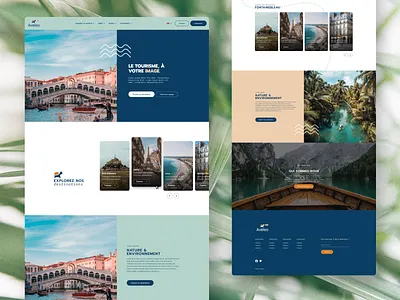 Webdesign d'une app de plannification de voyage ui webdesign website