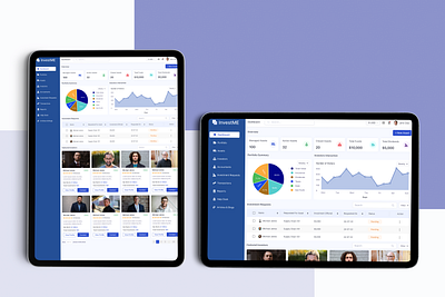 Invest Me App UX/UI Design app branding design graphic design logo ui ux web website