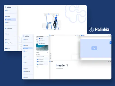 Webdesign d'une app de publication/organisation ui webdesign website
