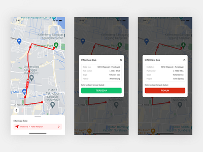 Redesign Suroboyo Bus Apps android app ios app iosapp mobile design mobileapp ui uiux design