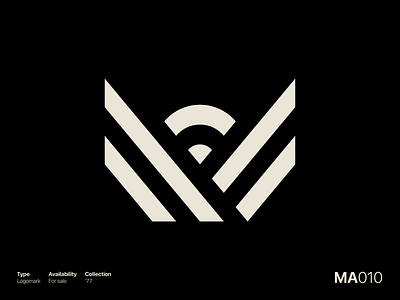 77 for 77 | MA010 brand brand identity branding brandmark clean custom mark design geometric graphic graphic design identity logo logo design logo designer logomark mark minimal modern symbol trademark