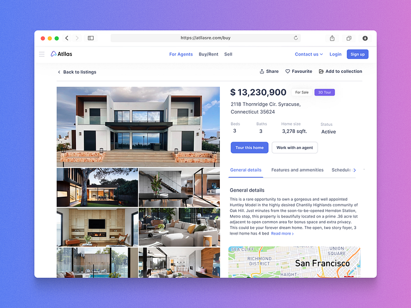 Listing details page design for Atllas design ui uidesign uidesigner uiux ux uxdesign