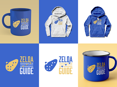 ZeldaGuide.com blue branding legend of zelda logo logo design logocore ocarina zelda zeldaguide zeldaguide.com