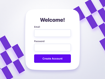 Welcome Form app beautiful colors design form freelance interaction design mobile modal purple ui ux visual welcome