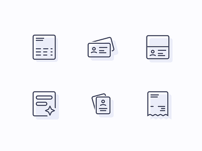 Simple document type icons design document flat graphic design icon id illustration invoice lineart minimal minimalist outline passport receipt simple symbol type ui ux vector