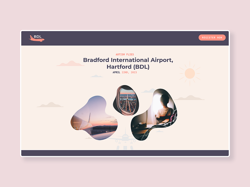 Autism Flying Landing Page autism interface design ui web web design website wordpress