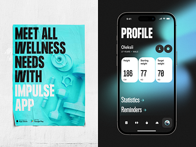 Fitness and Sports Application app design application branding design fitness fitness app graphic design interface marketing mobile mobile app mobile design poster design profile sports ui user experience user interface ux wellness