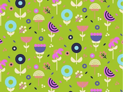 Wildflower Pattern design graphic design illustration pattern vector