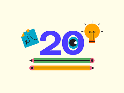 20 Logo Design Tips blog branding eye graphic design icon illustration light bulb logo mark note number numeric pencil sketch tips tricks type vector