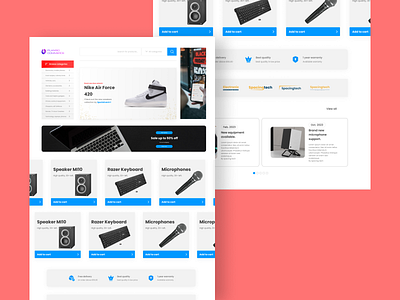 Sleek E-Commerce Website Concept branding design landing page logo ui ux web
