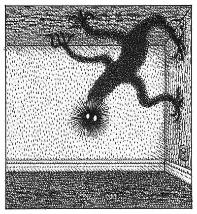 Creeper art artist artwork black and white drawing hand drawn horror illustration ink monster scary