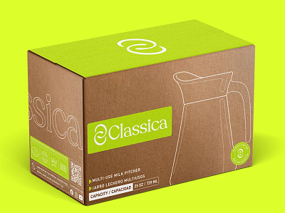 Classica Packaging Re-Design brand branding colors design flame frying pan graphic design green illustration logo packaging