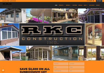 RKC Construction design ui ux web