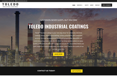 Toledo Industrial branding design logo ui ux web