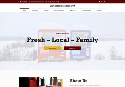 Vending Minnesota design ui ux web