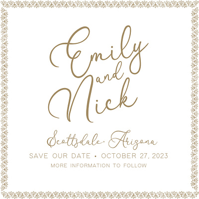 Save The Dates design invites save the date typography wedding