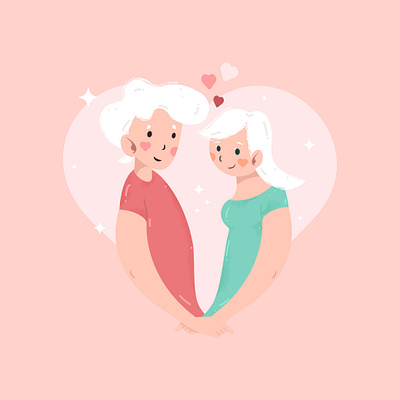 Cute illustration for Valentine's Day adobe illustrator design graphic design illustration love vector