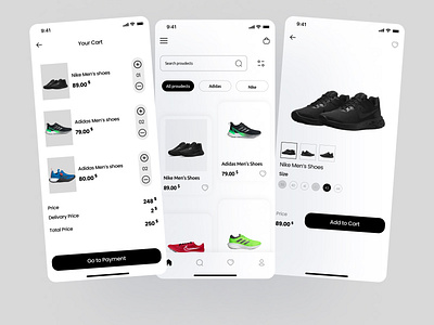 Shoes online shop adidas design nike shoes shop ui ui ux ux