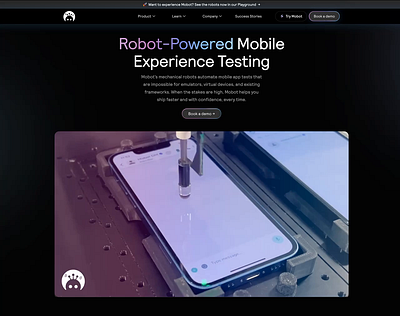 Webflow Site for Mobot branding design mobile typography ui