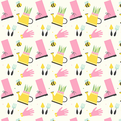 Cute spring pattern for gift wrapping adobe illustrator colourful cute design graphic design illustration spring wrapping