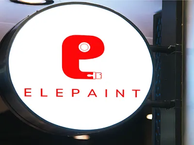Elepaint Logo design 3d animation branding graphic design illustration logo logo design minimalist modern motion graphics ui vector