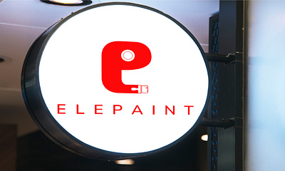 Elepaint Logo design 3d animation branding graphic design illustration logo logo design minimalist modern motion graphics ui vector