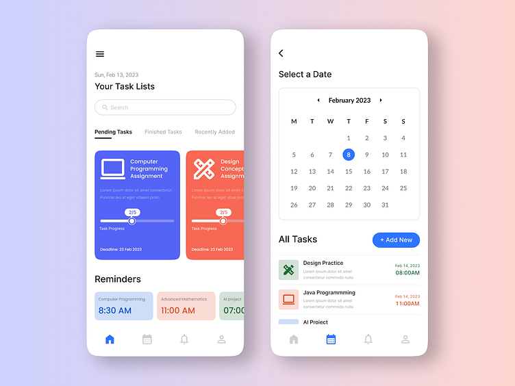 Daily UI 071 - Schedule by Md. Ashiqul Habib on Dribbble