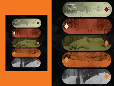 Poster 859 - “Old NYC Snow” 1900s art collage color design graphic illustration make something everyday new york city nyc poster snow snow storm storm