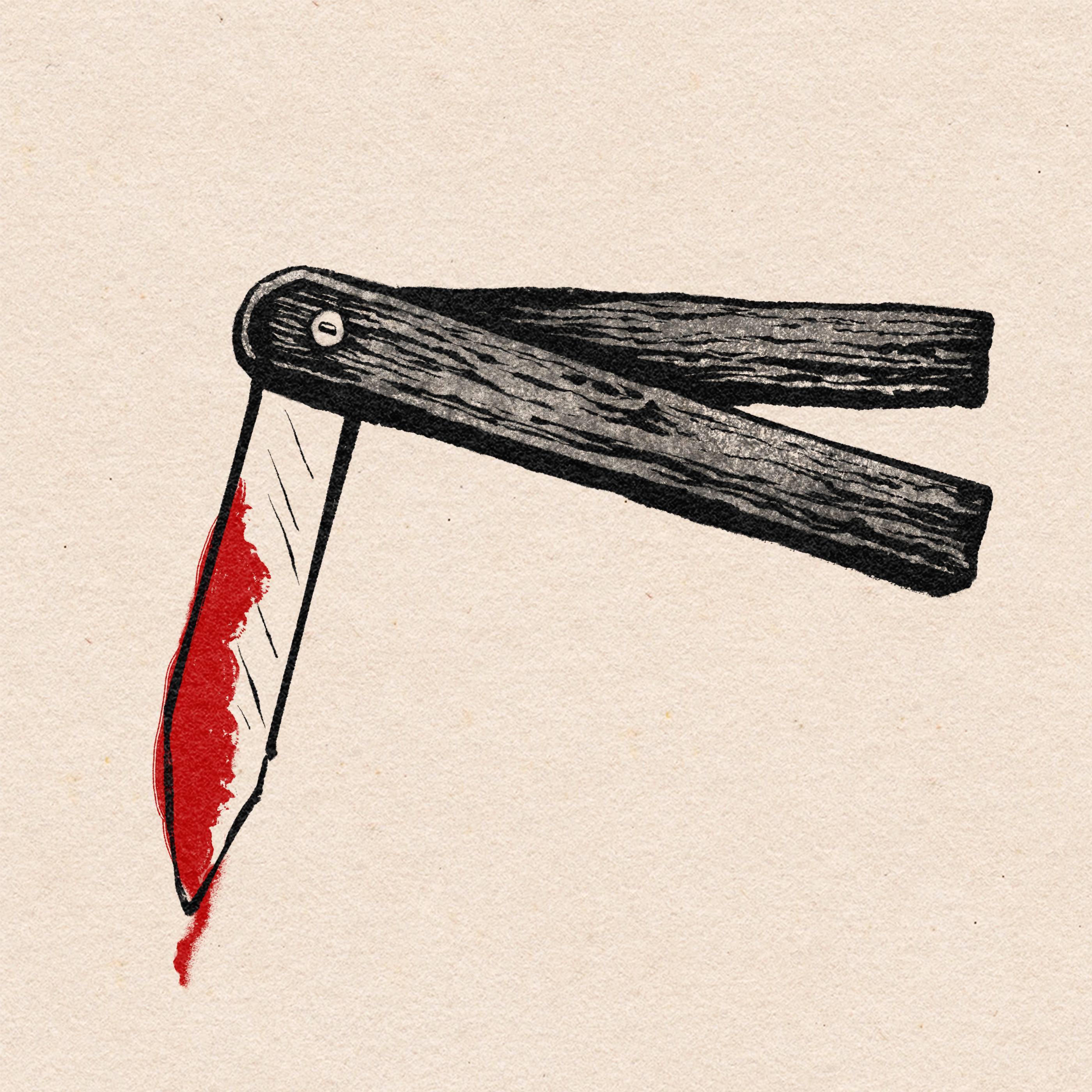 knife giallo illustration knife